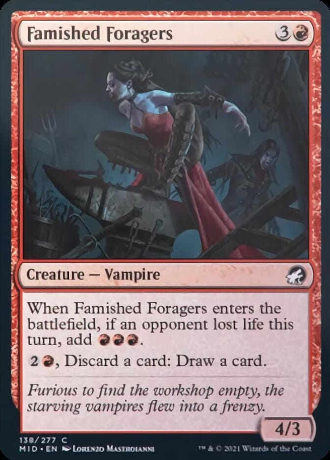 Famished Foragers [Innistrad: Midnight Hunt] MTG Single Magic: The Gathering  | Multizone: Comics And Games