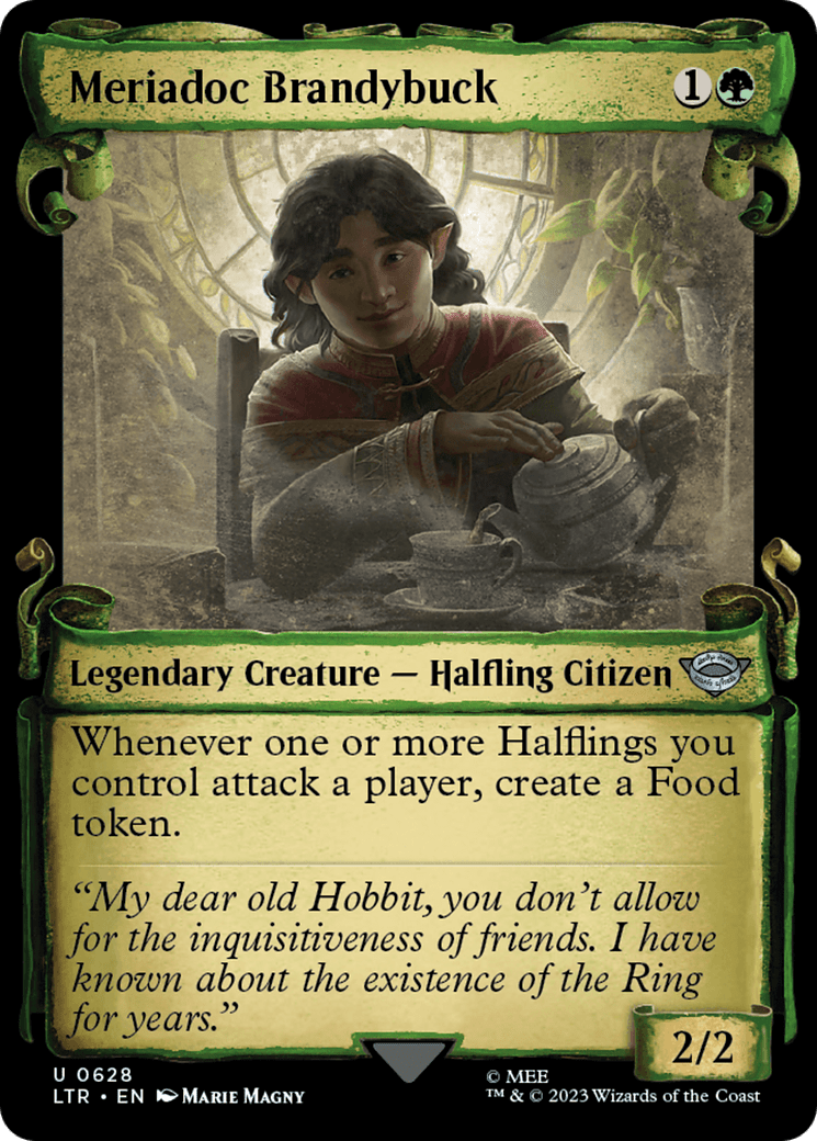 Meriadoc Brandybuck [The Lord of the Rings: Tales of Middle-Earth Showcase Scrolls] MTG Single Magic: The Gathering  | Multizone: Comics And Games