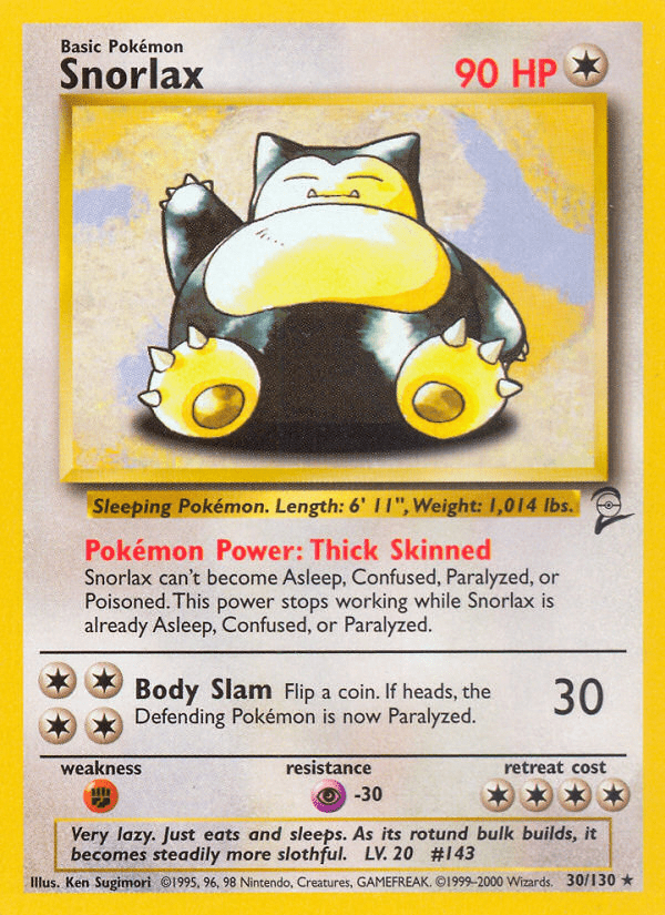 Snorlax (30/130) [Base Set 2] Pokemon Single Pokémon  | Multizone: Comics And Games