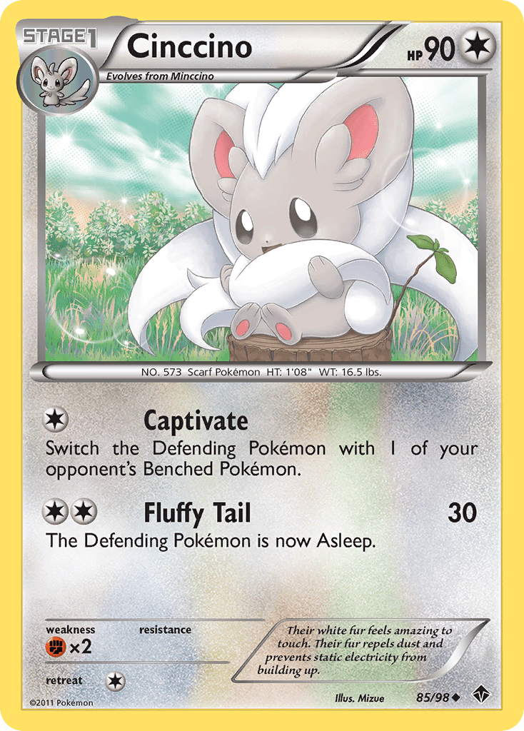 Cinccino (85/98) [Black & White: Emerging Powers] Pokemon Single Pokémon  | Multizone: Comics And Games
