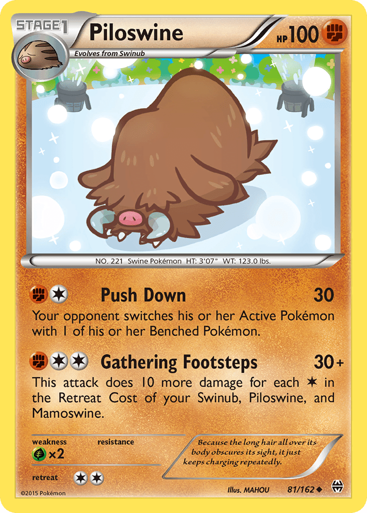 Piloswine (81/162) [XY: BREAKthrough] Pokemon Single Pokémon  | Multizone: Comics And Games