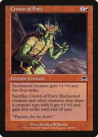 Crown of Fury [Onslaught] MTG Single Magic: The Gathering  | Multizone: Comics And Games