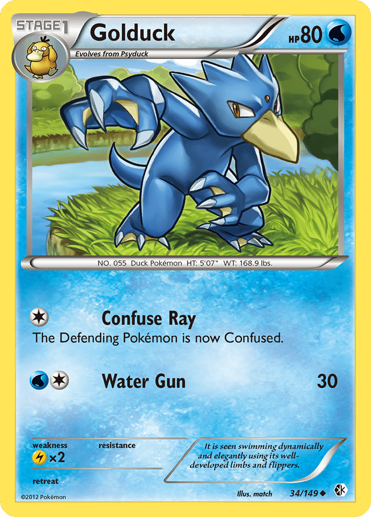 Golduck (34/149) [Black & White: Boundaries Crossed] Pokemon Single Pokémon  | Multizone: Comics And Games