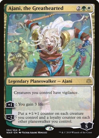 Ajani, the Greathearted [War of the Spark] MTG Single Magic: The Gathering  | Multizone: Comics And Games
