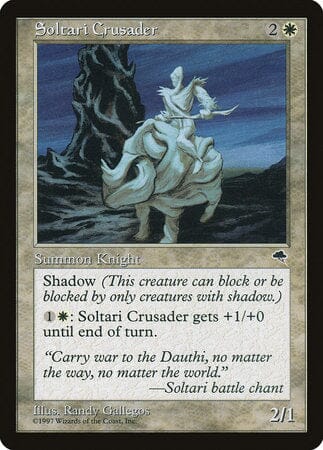 Soltari Crusader [Tempest] MTG Single Magic: The Gathering  | Multizone: Comics And Games