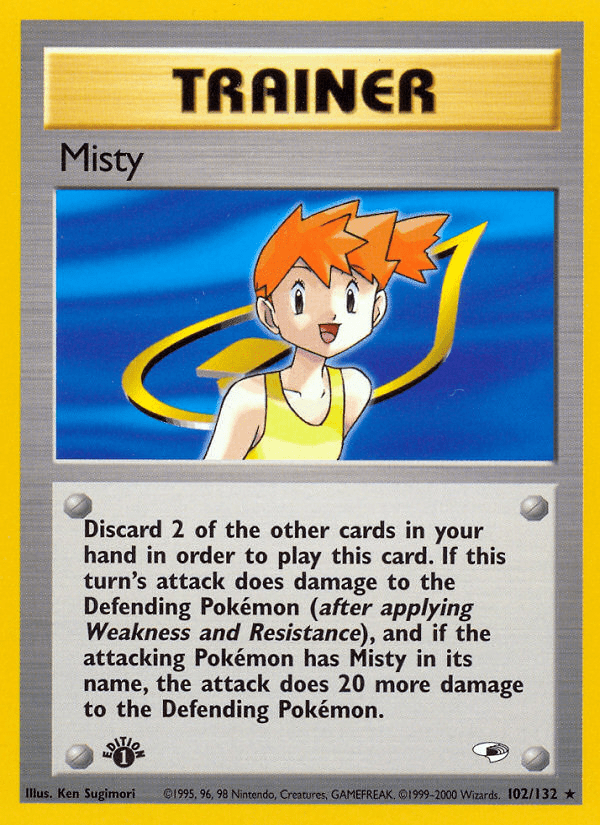 Misty (102/132) [Gym Heroes 1st Edition] Pokemon Single Pokémon  | Multizone: Comics And Games