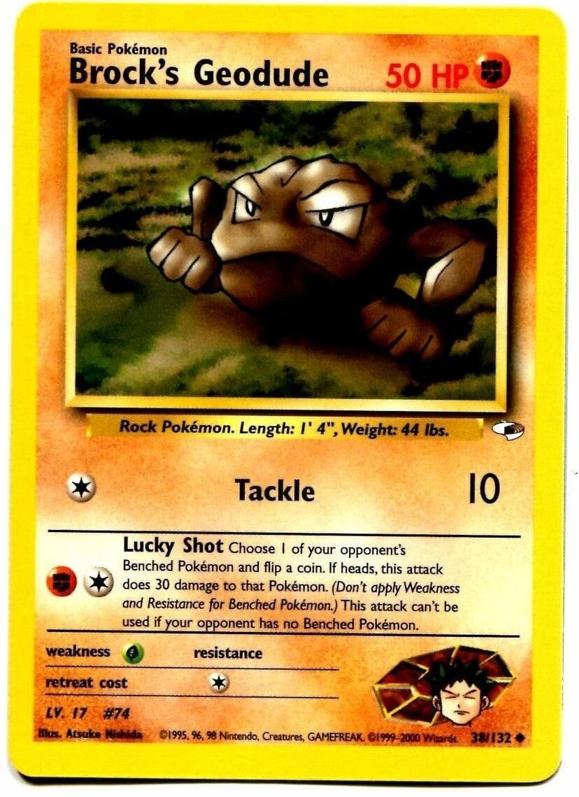 Brock's Geodude (38/132) [Gym Heroes Unlimited] Pokemon Single Pokémon  | Multizone: Comics And Games