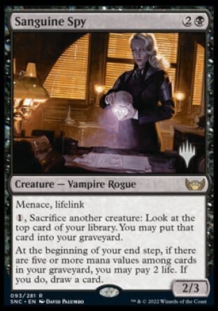 Sanguine Spy (Promo Pack) [Streets of New Capenna Promos] MTG Single Magic: The Gathering  | Multizone: Comics And Games