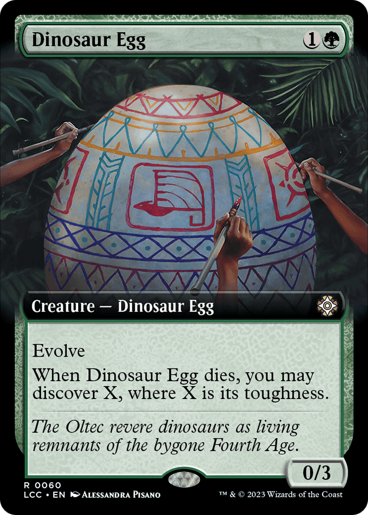 Dinosaur Egg (Extended Art) [The Lost Caverns of Ixalan Commander] MTG Single Magic: The Gathering  | Multizone: Comics And Games