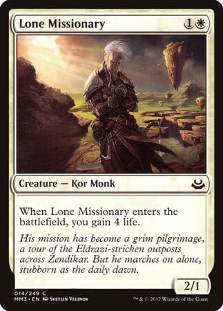 Lone Missionary [Modern Masters 2017] MTG Single Magic: The Gathering  | Multizone: Comics And Games