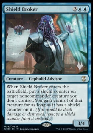 Shield Broker (Promo Pack) [Streets of New Capenna Commander Promos] MTG Single Magic: The Gathering  | Multizone: Comics And Games