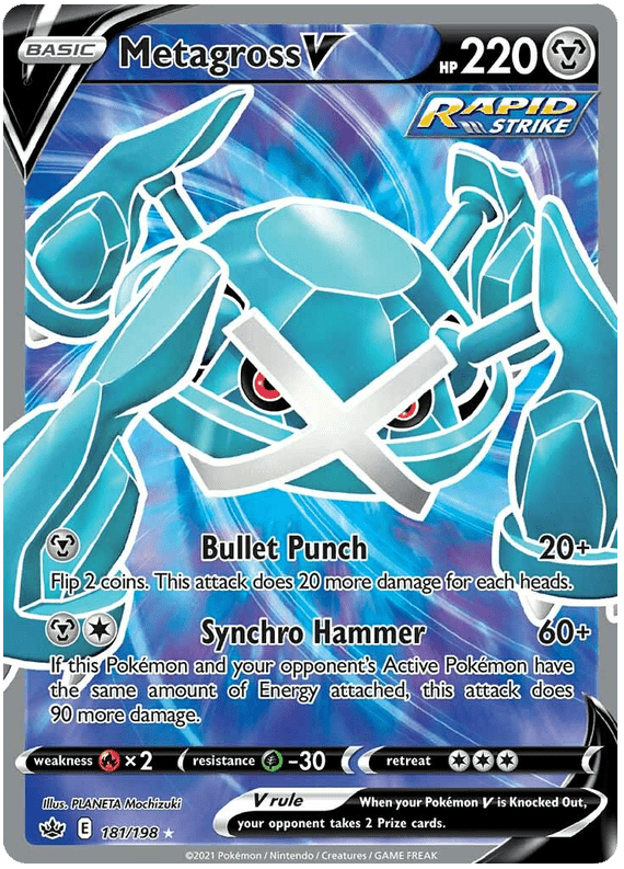 Metagross V (181/198) [Sword & Shield: Chilling Reign] Pokemon Single Pokémon  | Multizone: Comics And Games
