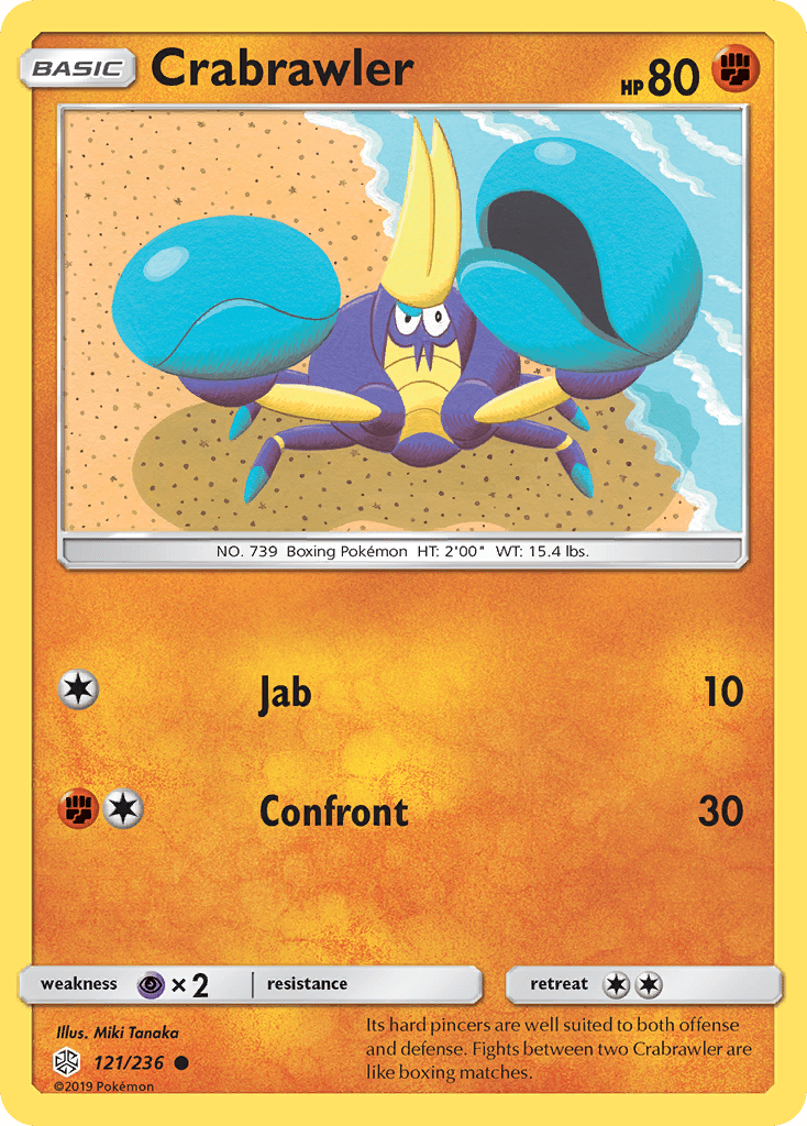 Crabrawler (121/236) [Sun & Moon: Cosmic Eclipse] Pokemon Single Pokémon  | Multizone: Comics And Games