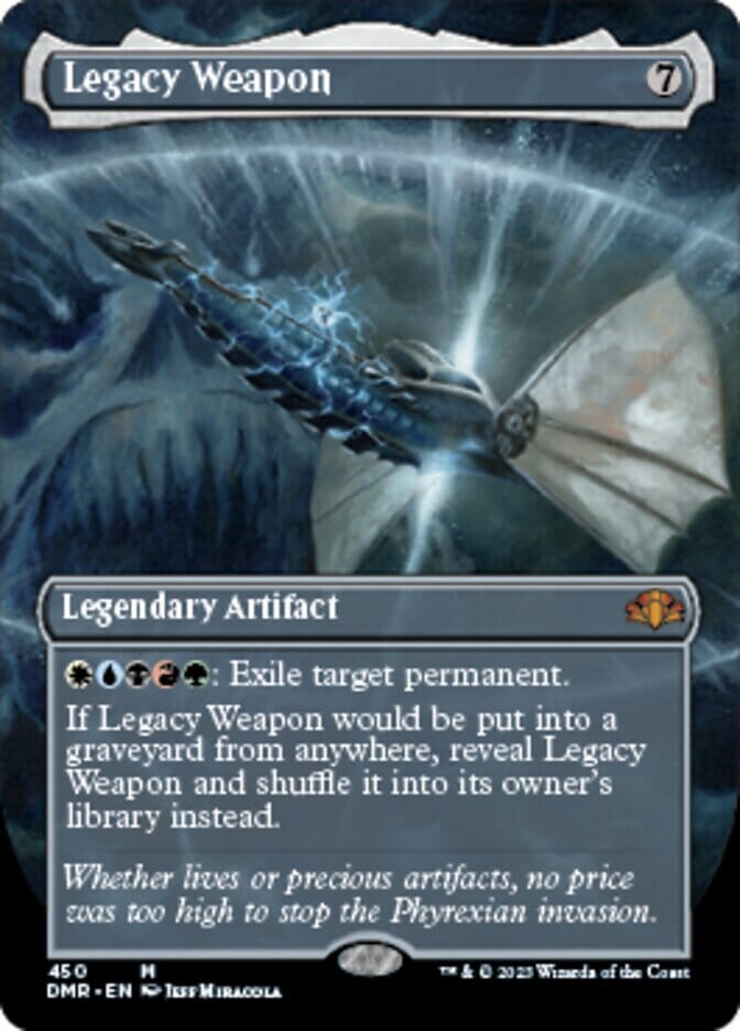 Legacy Weapon (Borderless Alternate Art) [Dominaria Remastered] MTG Single Magic: The Gathering  | Multizone: Comics And Games