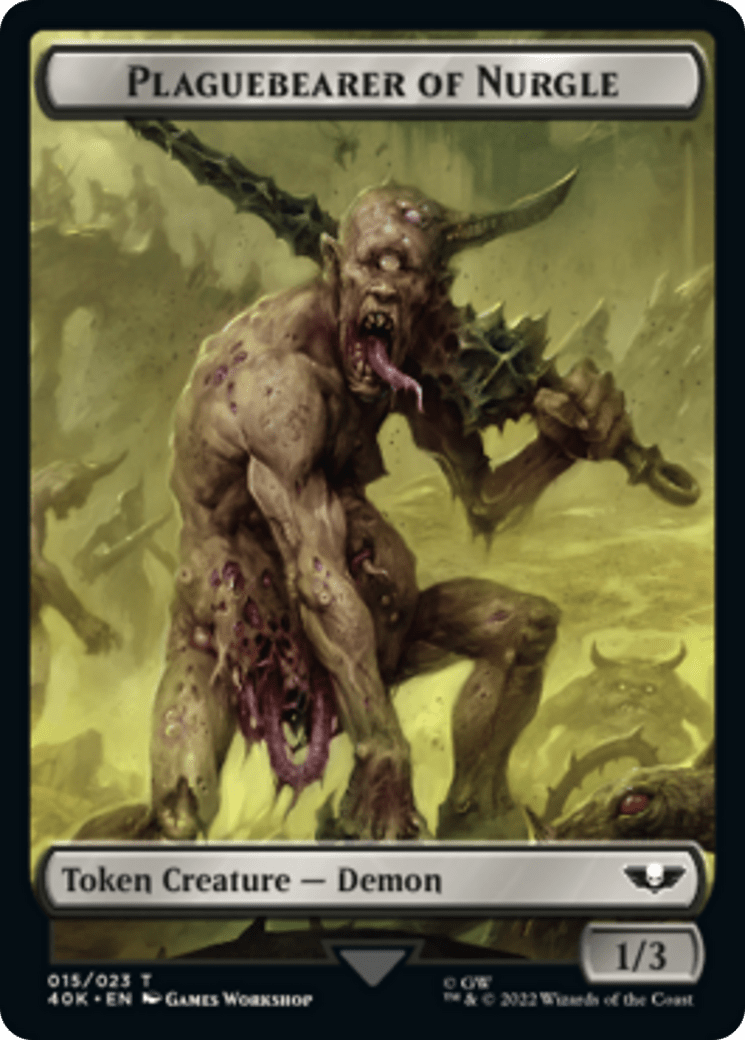 Astartes Warrior // Plaguebearer of Nurgle [Universes Beyond: Warhammer 40,000 Tokens] MTG Single Magic: The Gathering  | Multizone: Comics And Games