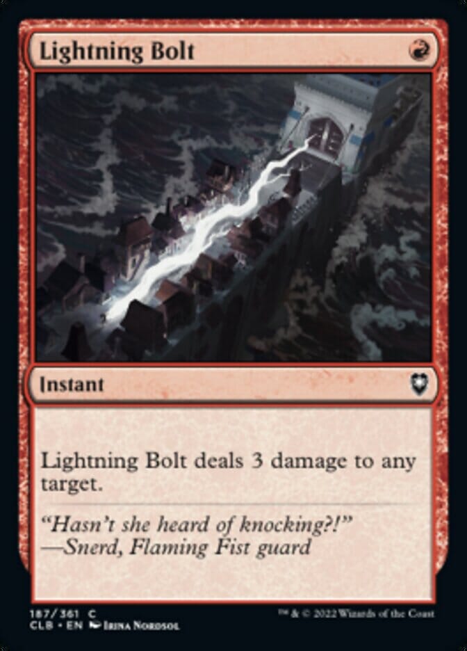 Lightning Bolt [Commander Legends: Battle for Baldur's Gate] MTG Single Magic: The Gathering  | Multizone: Comics And Games