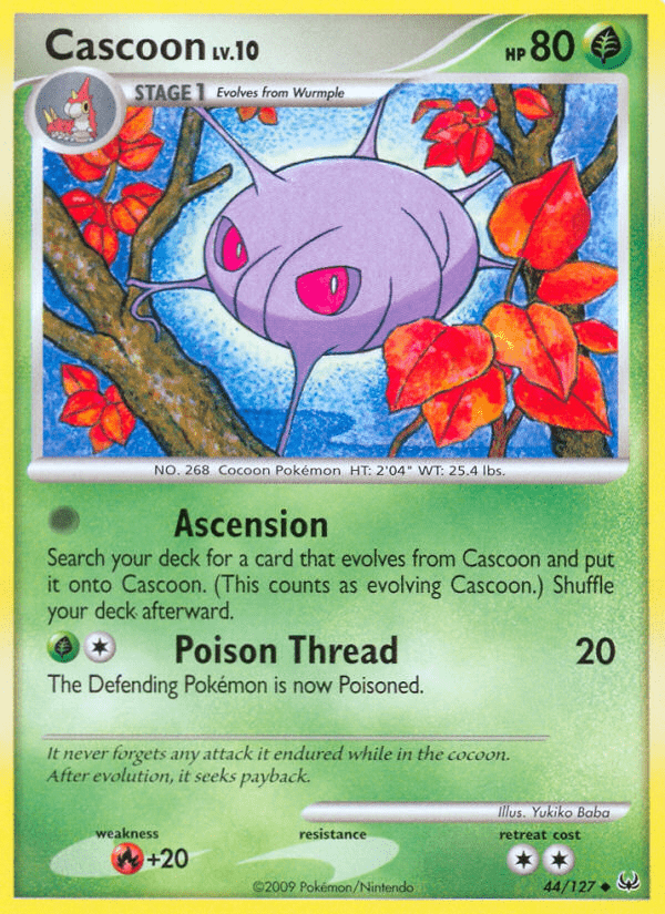Cascoon (44/127) [Platinum: Base Set] Pokemon Single Pokémon  | Multizone: Comics And Games