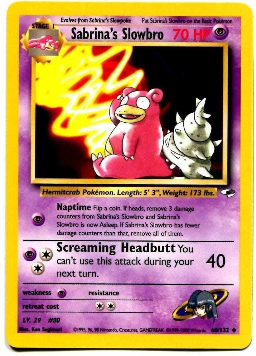 Sabrina's Slowbro (60/132) [Gym Heroes Unlimited] Pokemon Single Pokémon  | Multizone: Comics And Games