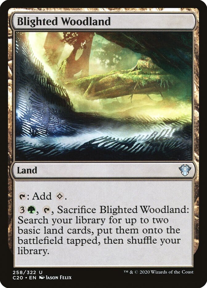 Blighted Woodland [Commander 2020] MTG Single Magic: The Gathering  | Multizone: Comics And Games