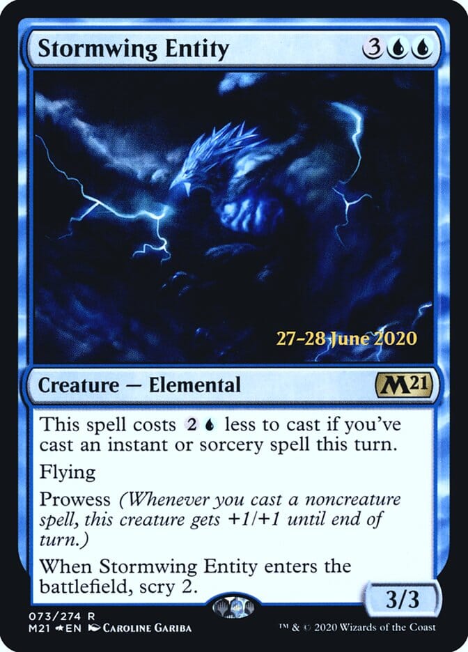 Stormwing Entity [Core Set 2021 Prerelease Promos] MTG Single Magic: The Gathering  | Multizone: Comics And Games