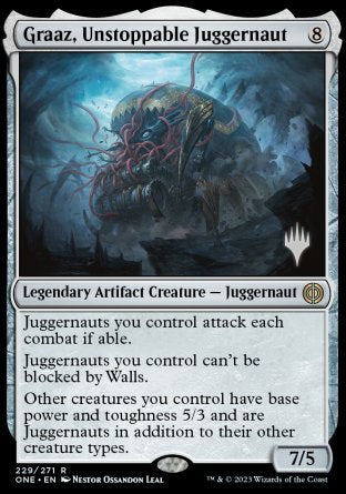 Graaz, Unstoppable Juggernaut (Promo Pack) [Phyrexia: All Will Be One Promos] | Multizone: Comics And Games