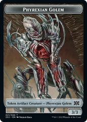 Elemental // Phyrexian Golem Double-sided Token [Double Masters 2022 Tokens] | Multizone: Comics And Games