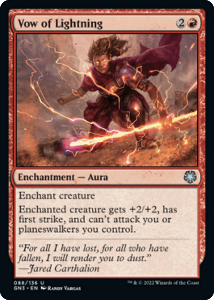 Vow of Lightning [Game Night: Free-for-All] MTG Single Magic: The Gathering  | Multizone: Comics And Games