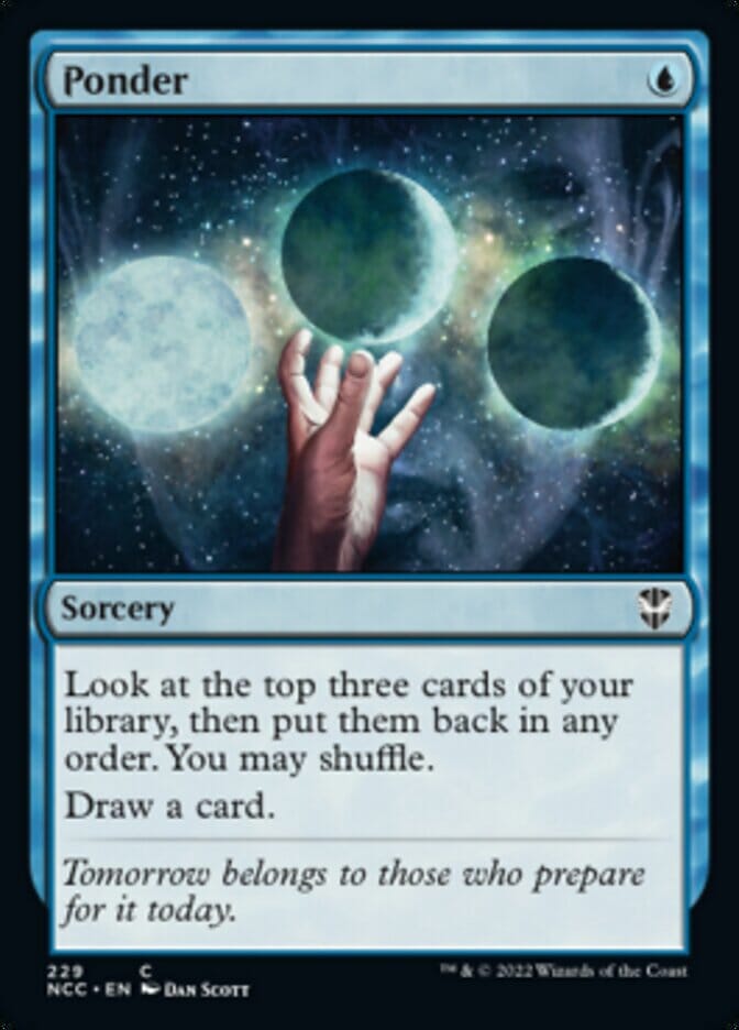 Ponder [Streets of New Capenna Commander] MTG Single Magic: The Gathering  | Multizone: Comics And Games