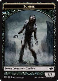 Zombie (007) // Emblem - Serra the Benevolent (020) Double-sided Token [Modern Horizons Tokens] MTG Single Magic: The Gathering  | Multizone: Comics And Games