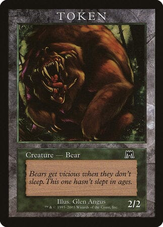 Bear Token (Onslaught) [Magic Player Rewards 2003] MTG Single Magic: The Gathering  | Multizone: Comics And Games