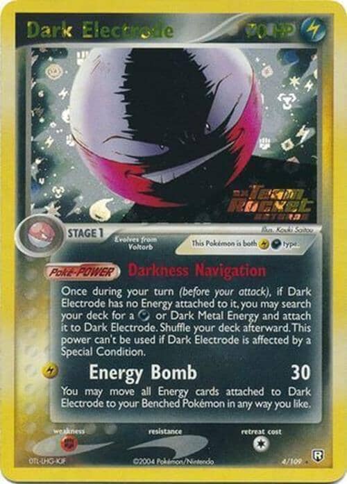 Dark Electrode (4/109) (Stamped) [EX: Team Rocket Returns] Pokemon Single Pokémon  | Multizone: Comics And Games