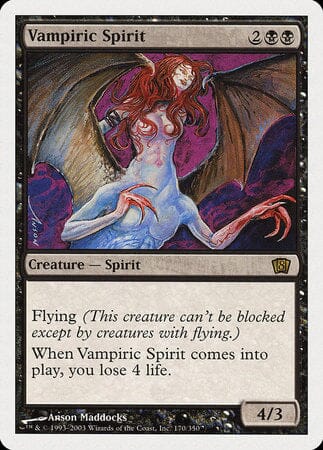 Vampiric Spirit [Eighth Edition] MTG Single Magic: The Gathering  | Multizone: Comics And Games