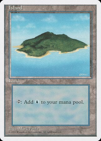 Island (B) [Fourth Edition] MTG Single Magic: The Gathering  | Multizone: Comics And Games