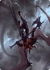 Burning-Rune Demon Art Card [Kaldheim: Art Series] MTG Single Magic: The Gathering  | Multizone: Comics And Games