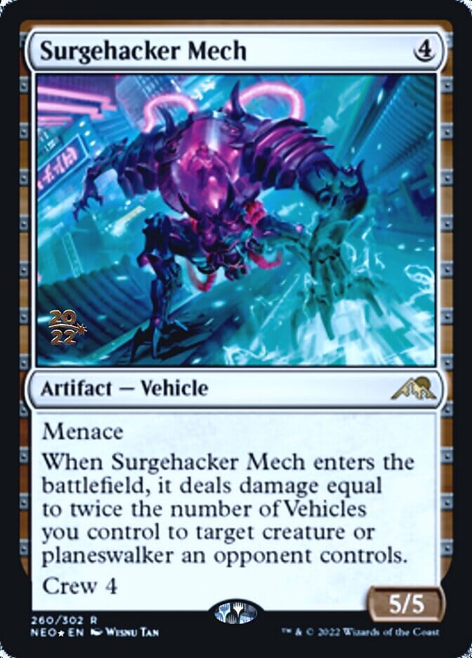 Surgehacker Mech [Kamigawa: Neon Dynasty Prerelease Promos] MTG Single Magic: The Gathering  | Multizone: Comics And Games