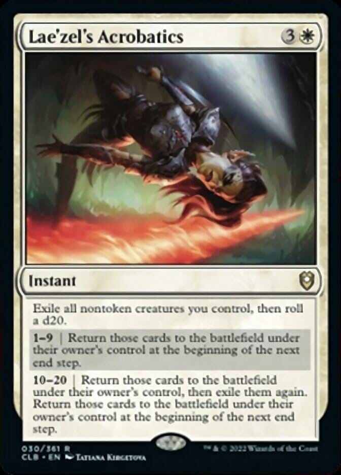 Lae'zel's Acrobatics [Commander Legends: Battle for Baldur's Gate] MTG Single Magic: The Gathering  | Multizone: Comics And Games