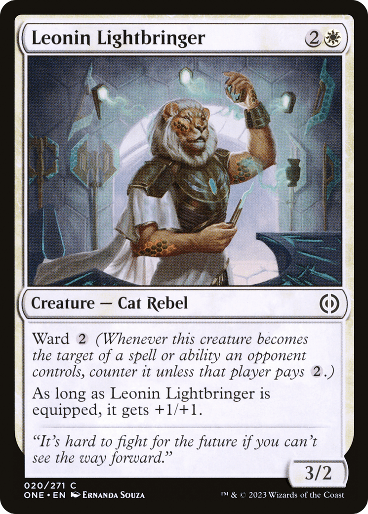 Leonin Lightbringer [Phyrexia: All Will Be One] MTG Single Magic: The Gathering  | Multizone: Comics And Games