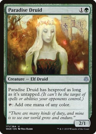 Paradise Druid [War of the Spark] MTG Single Magic: The Gathering  | Multizone: Comics And Games