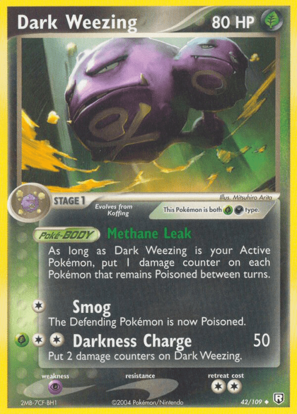 Dark Weezing (42/109) [EX: Team Rocket Returns] Pokemon Single Pokémon  | Multizone: Comics And Games
