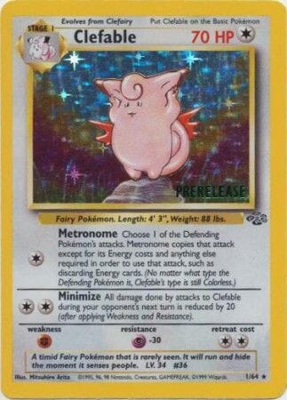 Clefable (1/64) (Prerelease Promo) [Jungle Unlimited] Pokemon Single Pokémon  | Multizone: Comics And Games