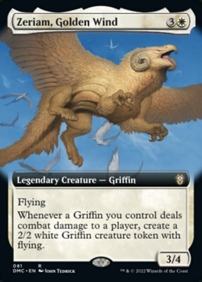 Zeriam, Golden Wind (Extended Art) [Dominaria United Commander] MTG Single Magic: The Gathering  | Multizone: Comics And Games