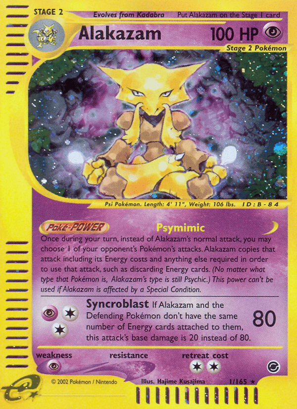 Alakazam (1/165) [Expedition: Base Set] Pokemon Single Pokémon  | Multizone: Comics And Games