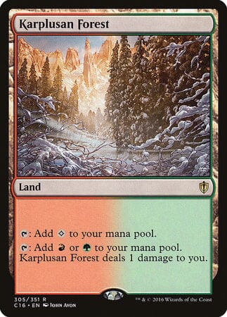 Karplusan Forest [Commander 2016] MTG Single Magic: The Gathering  | Multizone: Comics And Games