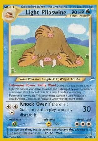 Light Piloswine (26/105) [Neo Destiny Unlimited] Pokemon Single Pokémon  | Multizone: Comics And Games