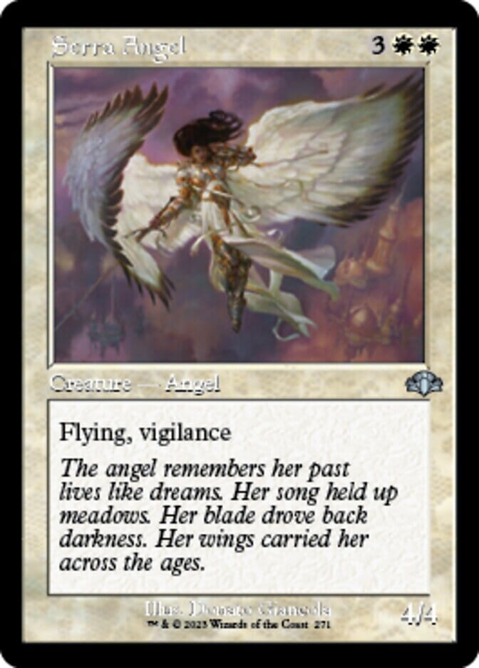 Serra Angel (Retro) [Dominaria Remastered] MTG Single Magic: The Gathering  | Multizone: Comics And Games