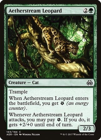 Aetherstream Leopard [Aether Revolt] MTG Single Magic: The Gathering  | Multizone: Comics And Games