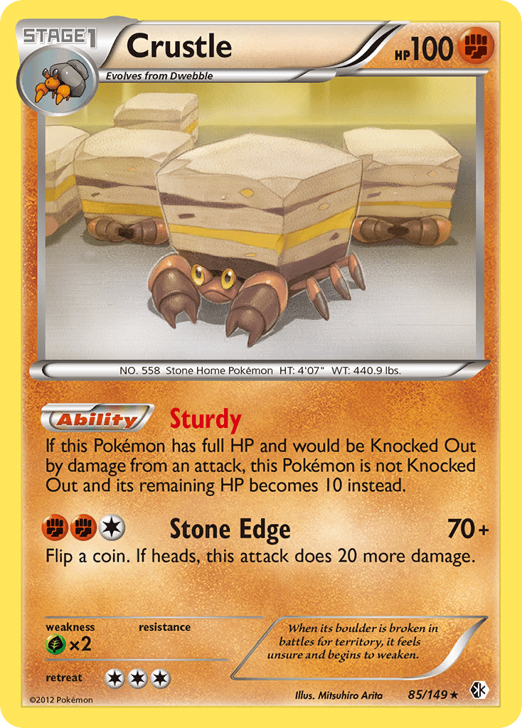 Crustle (85/149) [Black & White: Boundaries Crossed] Pokemon Single Pokémon  | Multizone: Comics And Games
