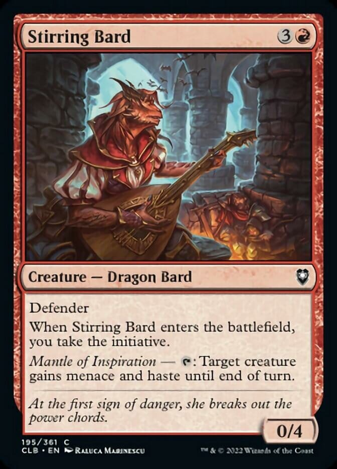 Stirring Bard [Commander Legends: Battle for Baldur's Gate] MTG Single Magic: The Gathering  | Multizone: Comics And Games