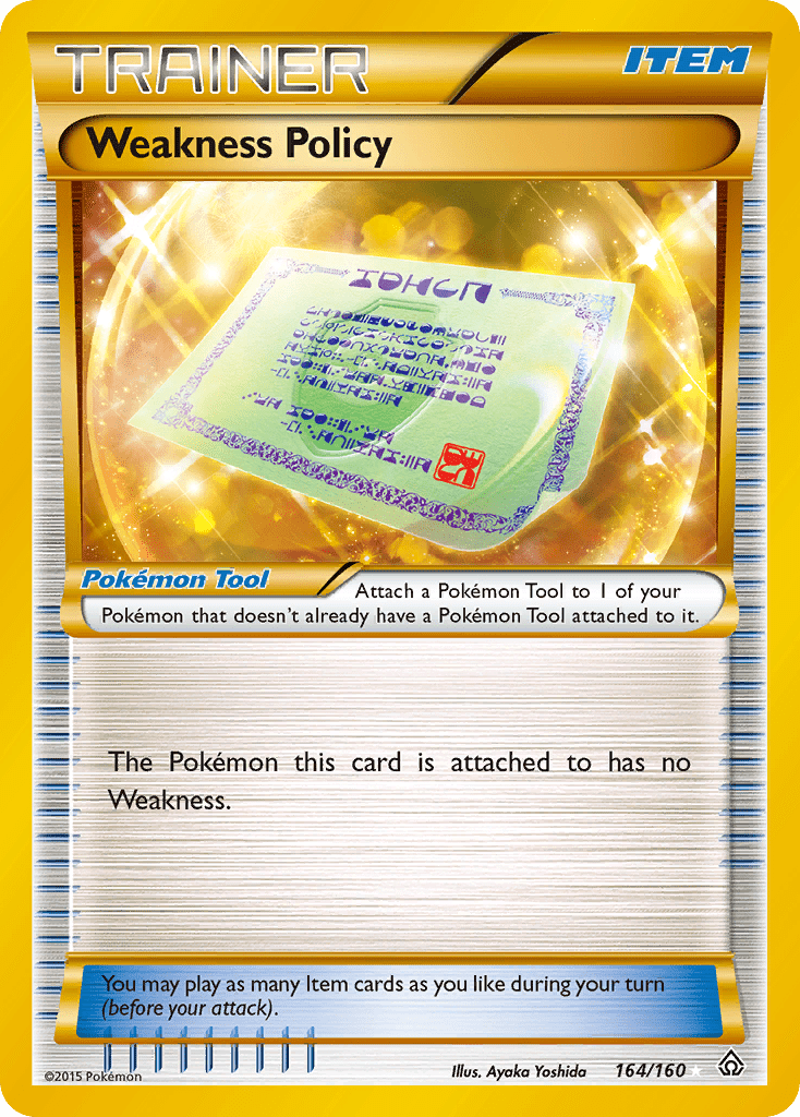 Weakness Policy (164/160) [XY: Primal Clash] Pokemon Single Pokémon  | Multizone: Comics And Games