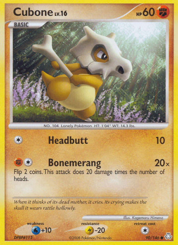 Cubone (90/146) [Diamond & Pearl: Legends Awakened] Pokemon Single Pokémon  | Multizone: Comics And Games